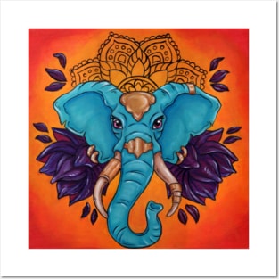 Haathi Mandala Elephant Posters and Art